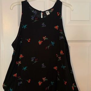 Multi color A-line swing tank with key hole back